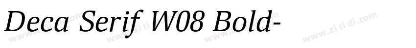 Deca Serif W08 Bold字体转换